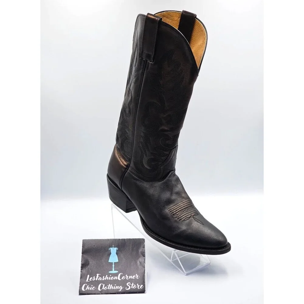 Cody James Men's Brown Metallic Western Leather Round Toe Boots Size 8.5D 2552 - Picture 12 of 16